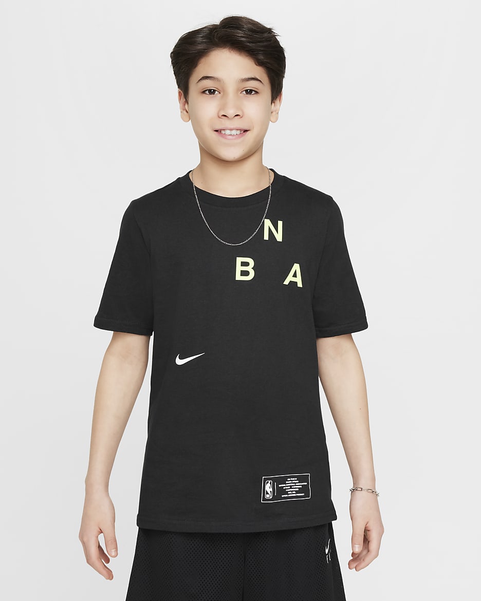 Team 31 Essential Older Kids' (Boys') Nike NBA T-Shirt - Black