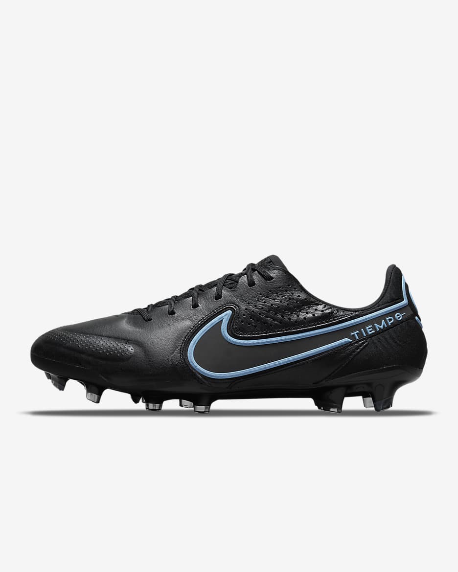 Nike Tiempo Legend 9 Elite FG Firm-Ground Football Boots - Black/Iron Grey/Black