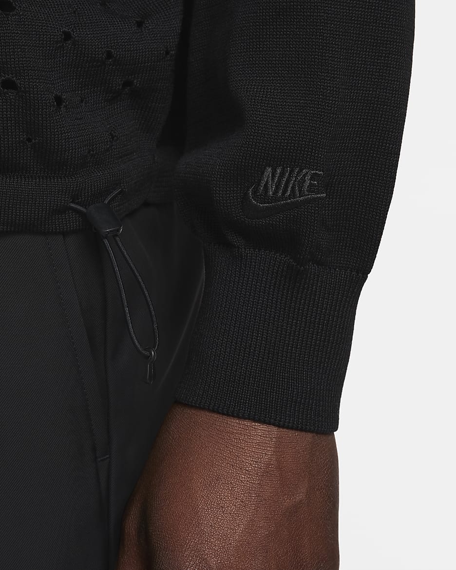 Nike Sportswear Tech Pack Men's Long-Sleeve Jumper - Black