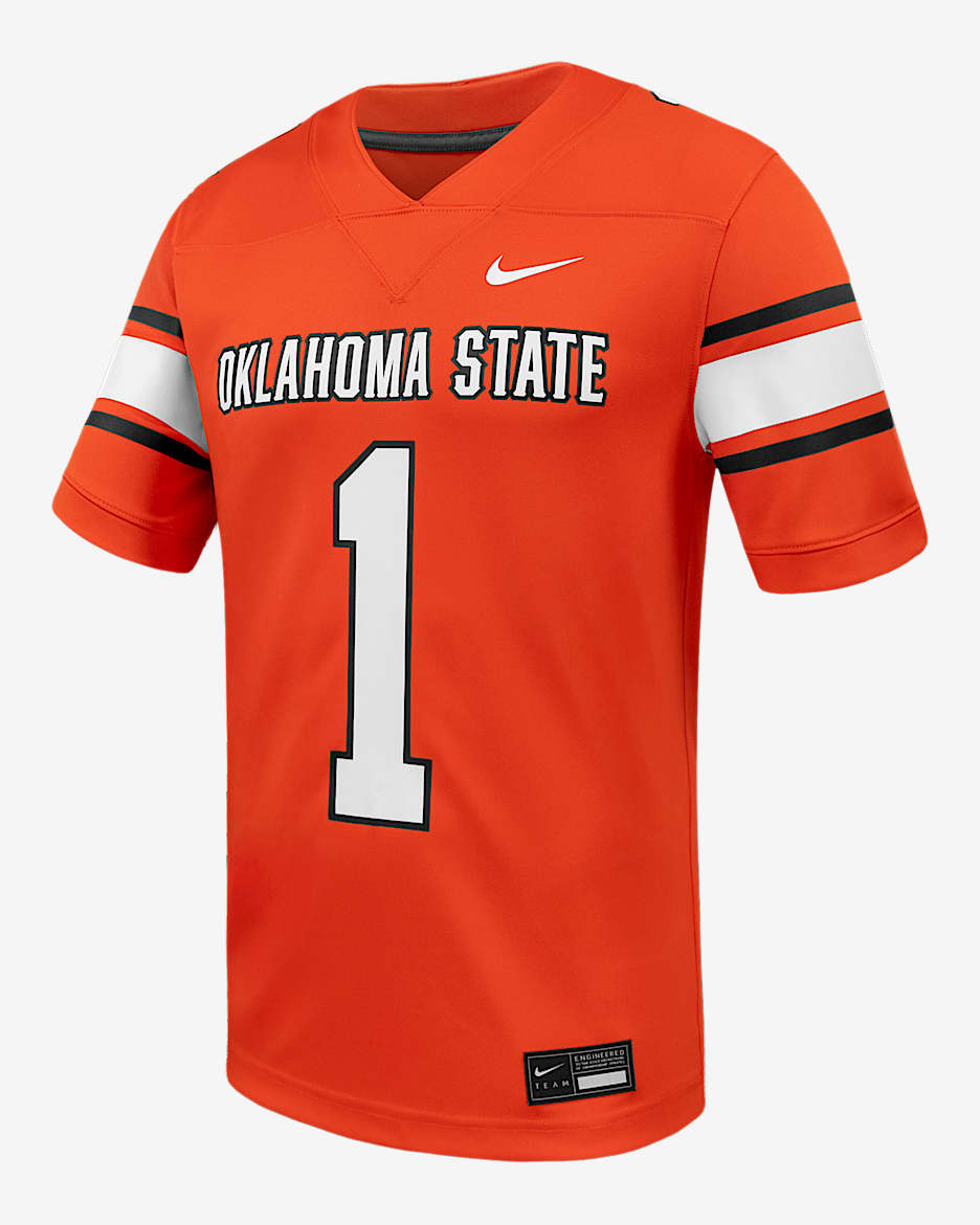 Oklahoma State Men's Nike College Football Replica Jersey - Team Orange