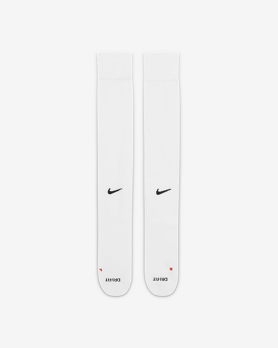 Nike Classic 2 Cushioned Over-the-Calf Socks - Team White/Black