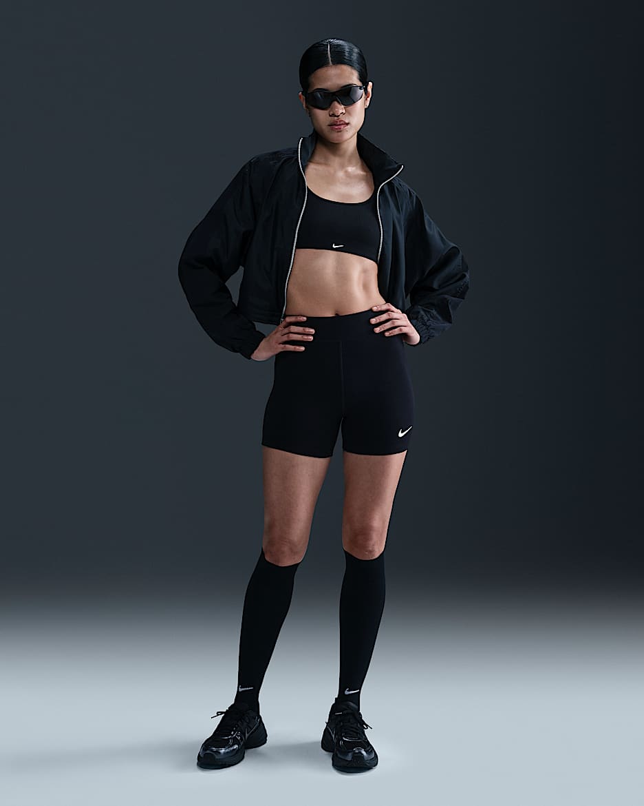Nike Sportswear Classic Women's High-Waisted 13cm (approx.) Biker Shorts - Black/Sail