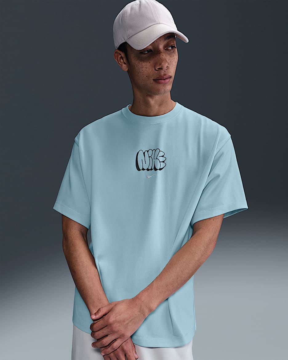 T-shirt Nike Solo Swoosh - Uomo - Glacier Blue