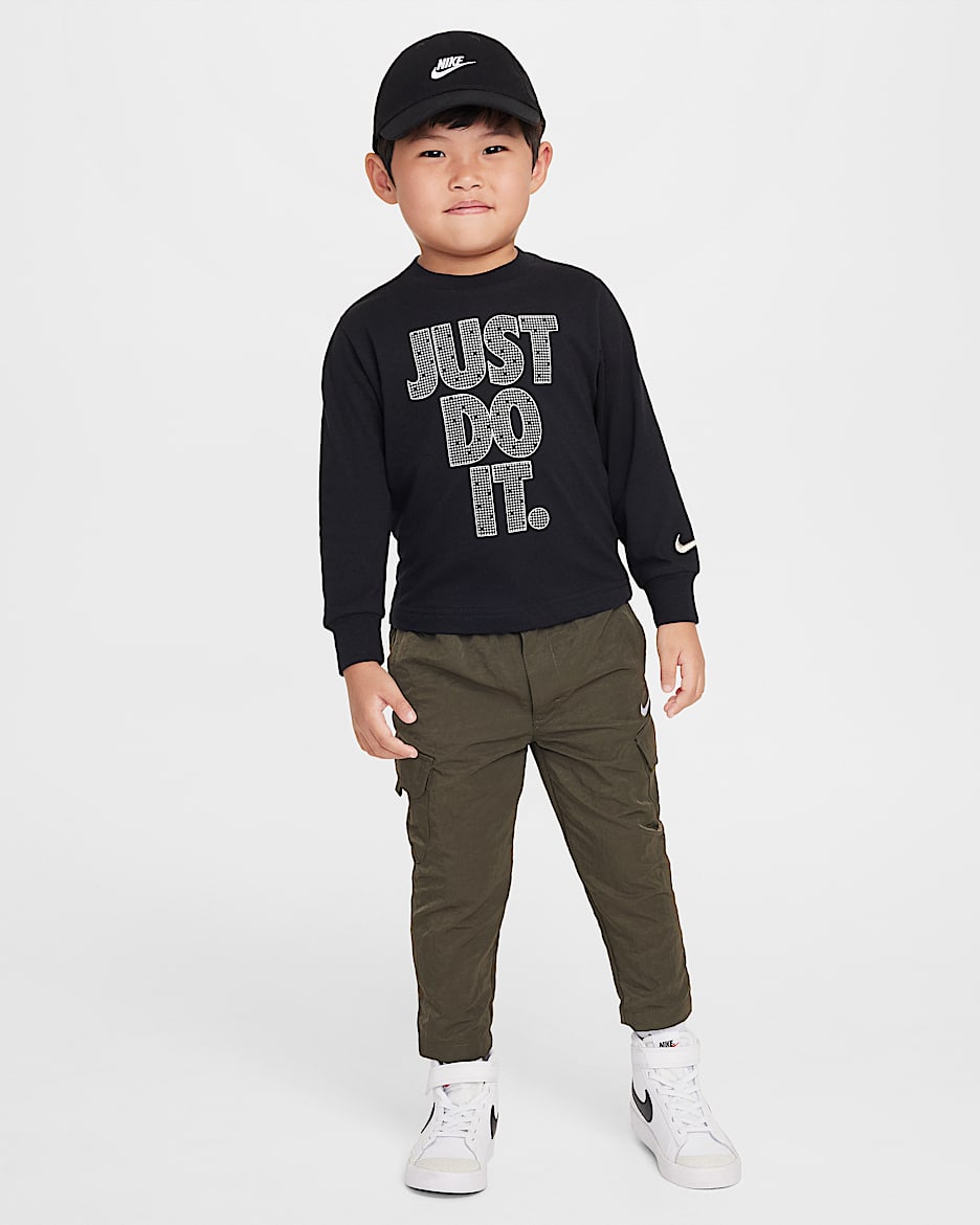 Nike Shine Toddler Long Sleeve T-Shirt - Black