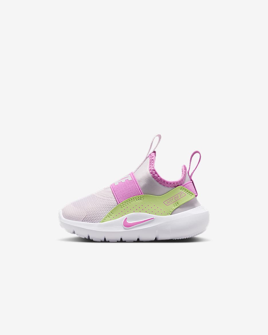 Nike Flex Runner 4 嬰幼兒鞋款 - Light Violet/Light Liquid Lime/白色/Light Magenta