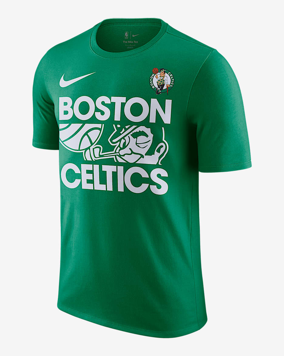 Boston Celtics Courtside Playera Nike de la NBA para hombre - Trébol