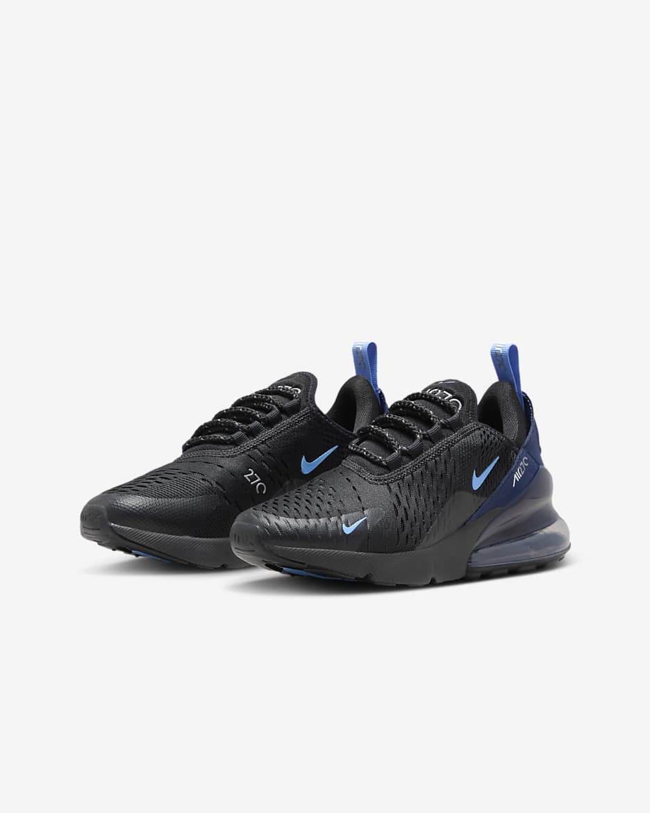 Nike Air Max 270 Older Kids' Shoes - Black/Midnight Navy/Smoke Grey/Royal Pulse