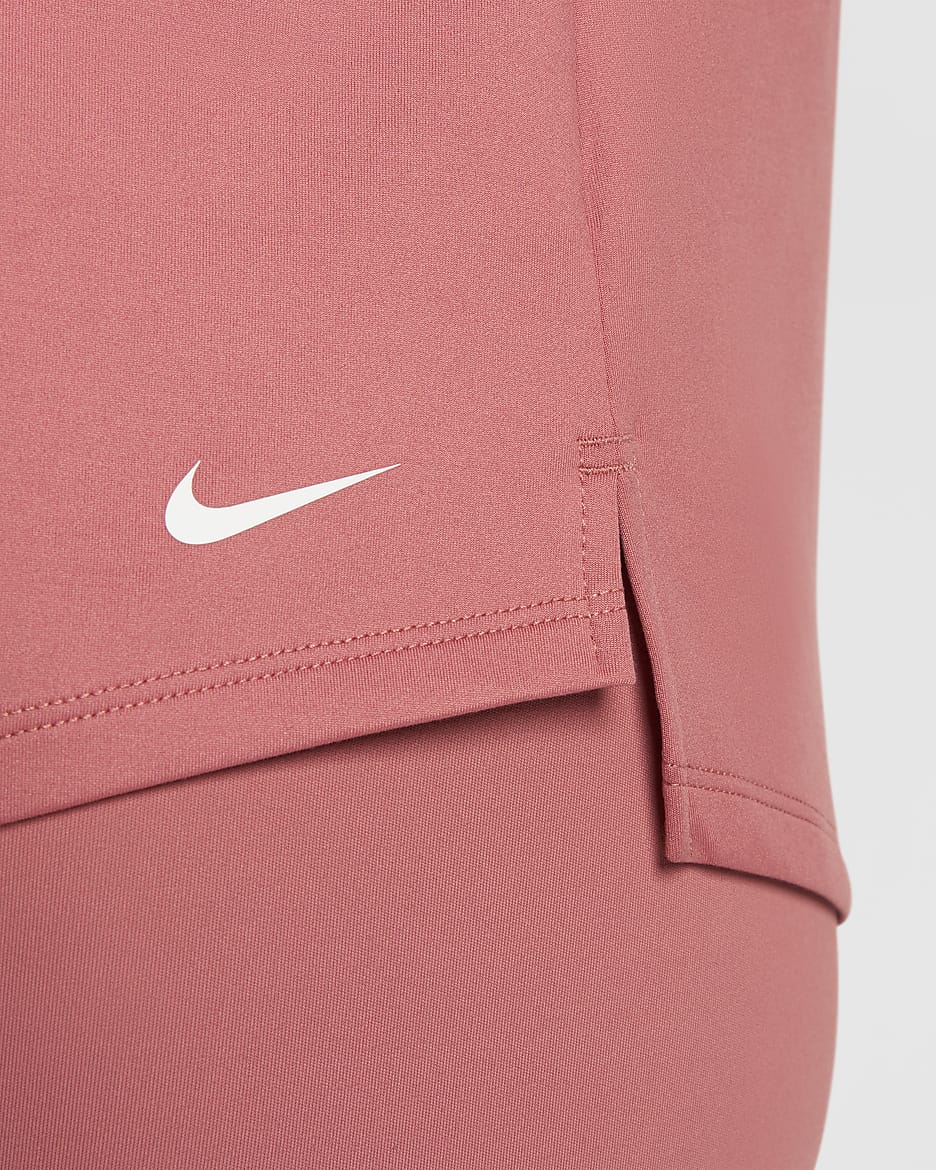 Nike Therma-FIT One Women's Long-Sleeve 1/2-Zip Top - Canyon Pink/White