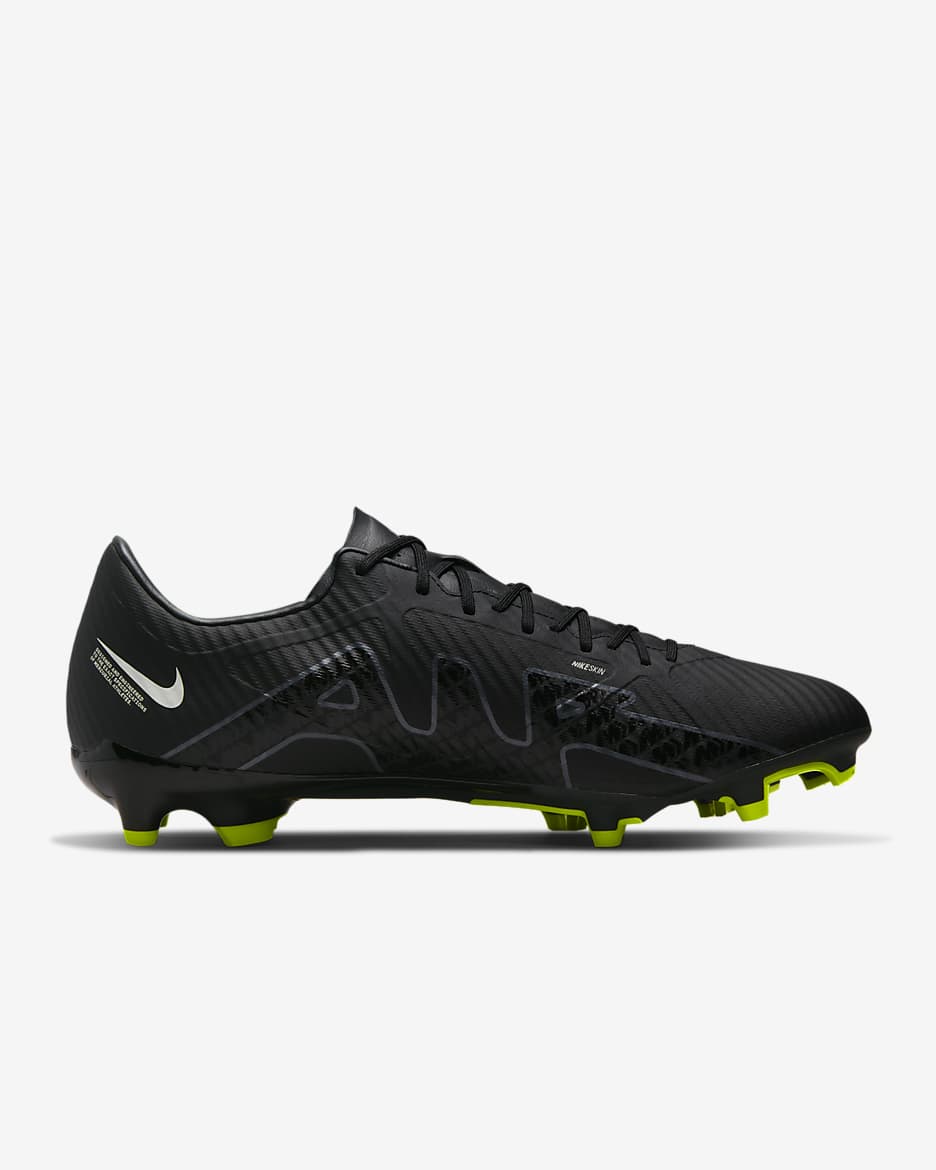 Nike Mercurial Vapor 15 Academy Multi-Ground Low-Top Football Boot - Black/Summit White/Volt/Dark Smoke Grey