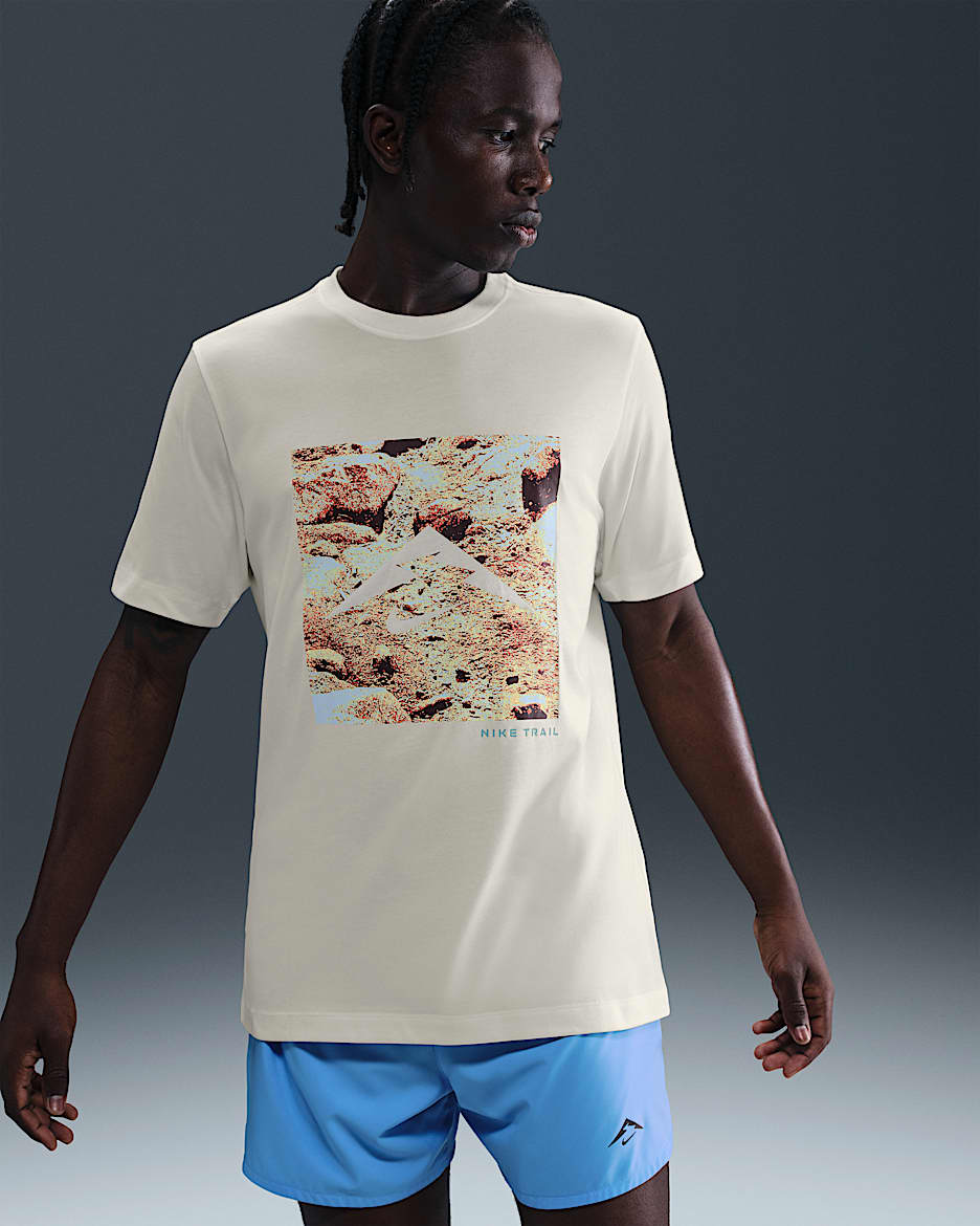 Nike Men's Dri-FIT Trail Running T-Shirt - Sail