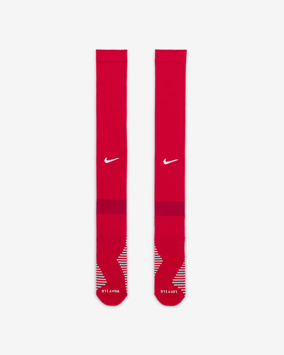 Nike Strike Knee-High Soccer Socks - University Red/Gym Red/White