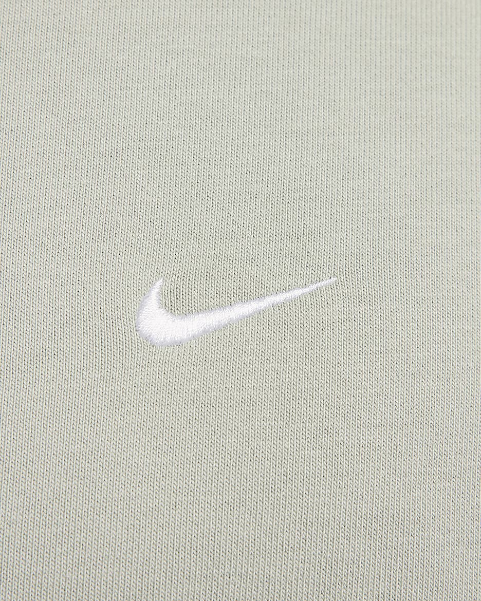 Nike Solo Swoosh Fleece-Rundhalsshirt für Herren - Jade Horizon/Weiß