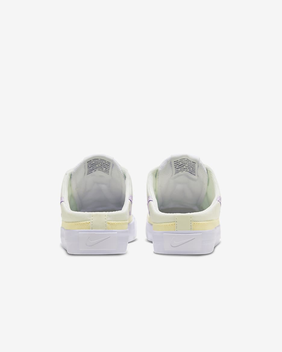 NikeCourt Legacy Women's Mules - Sail/White/Sundial/Violet Mist