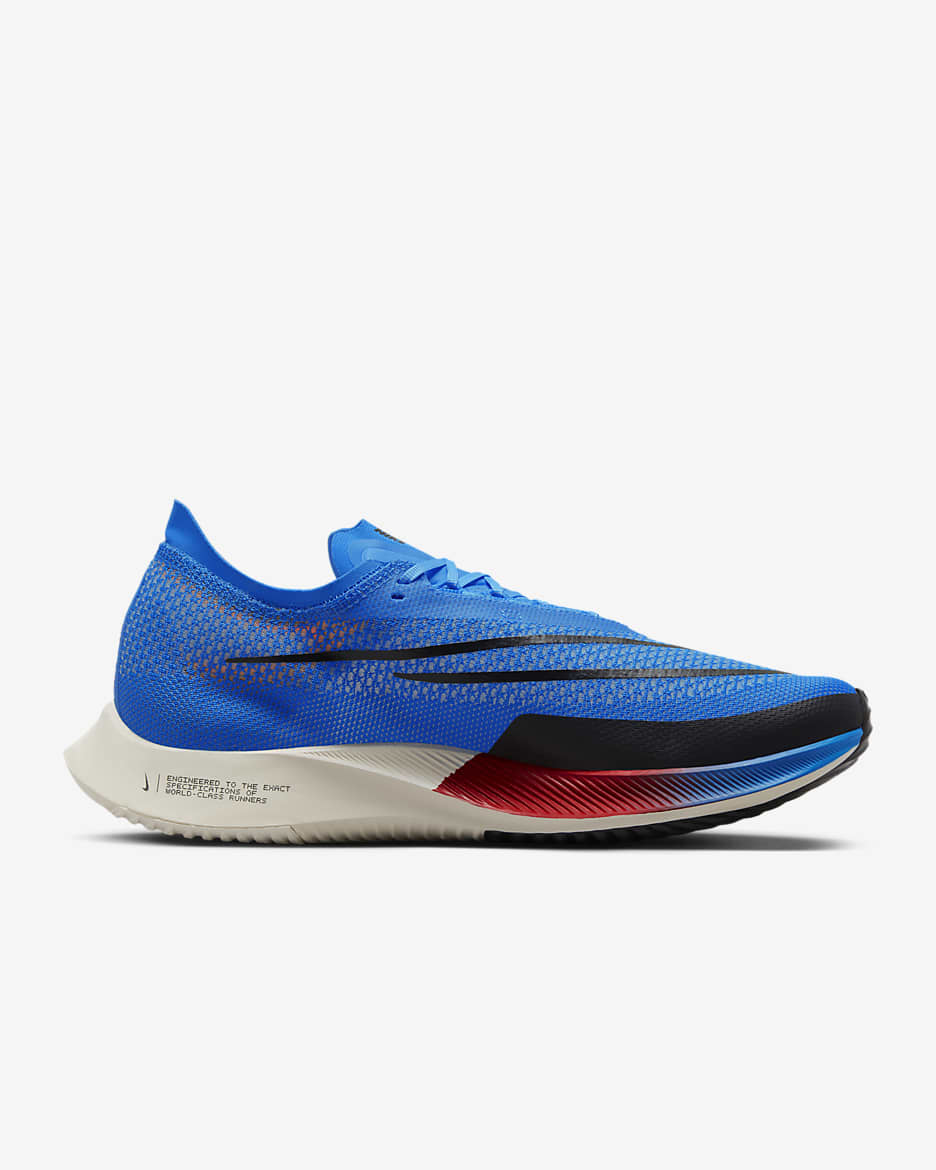 Nike Streakfly Road Racing Shoes - Photo Blue/Black/Total Orange/University Red