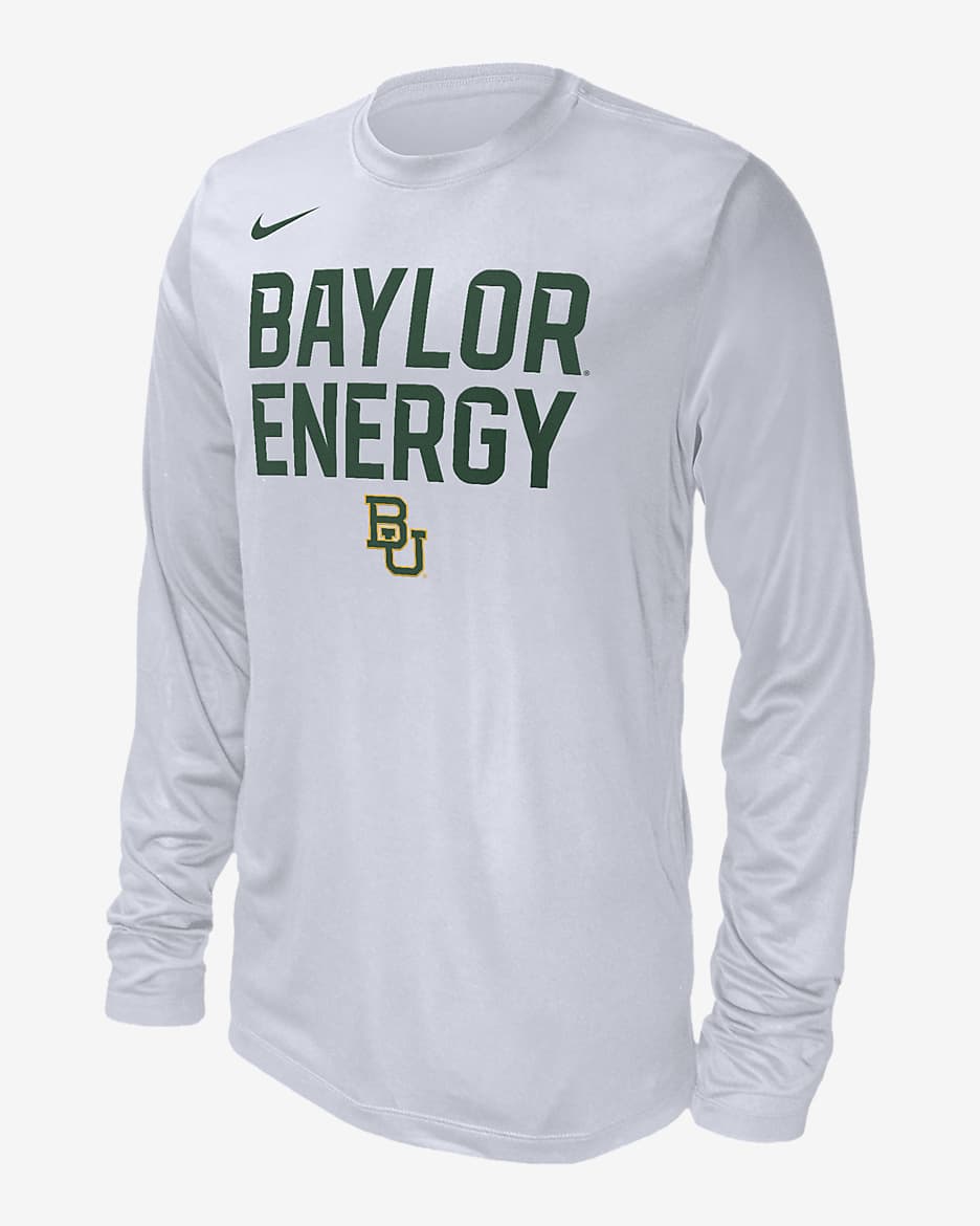 Baylor Men's Nike College Long-Sleeve T-Shirt - White