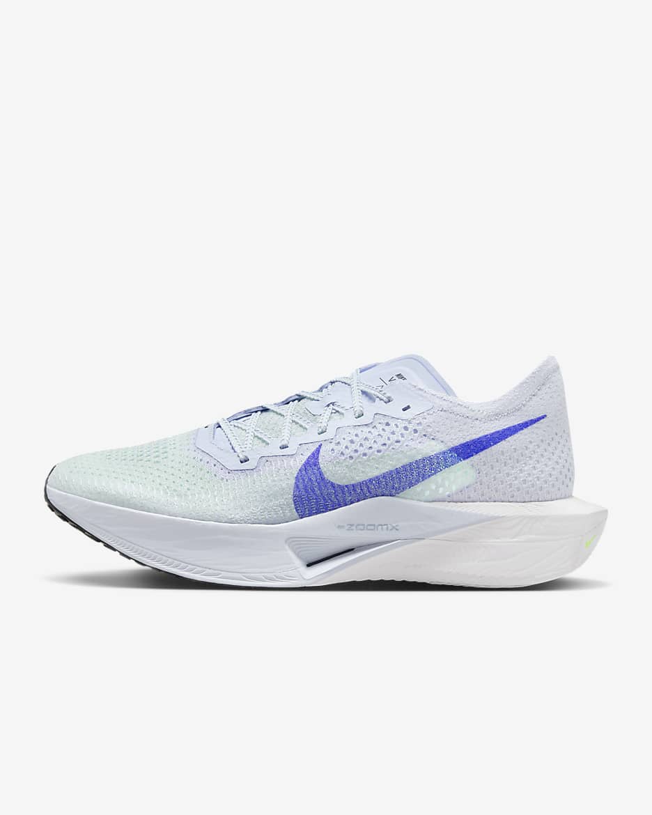 Chaussure de course sur route Nike Vaporfly 3 pour homme - Football Grey/Green Strike/Light Armory Blue/Racer Blue