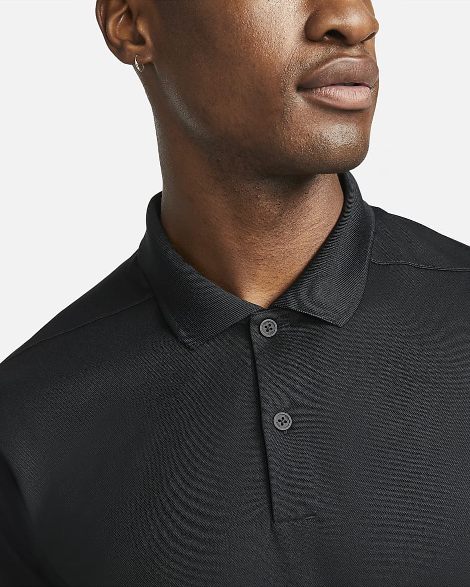 Nike Dri-FIT Victory Men's Golf Polo - Black/White