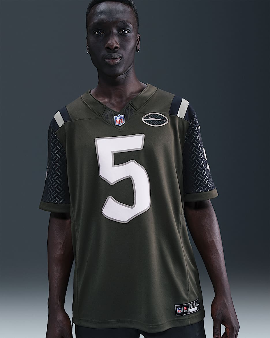 Garrett Wilson New York Jets Rivalries Collection Men's Nike Dri-FIT NFL Limited Jersey - Green