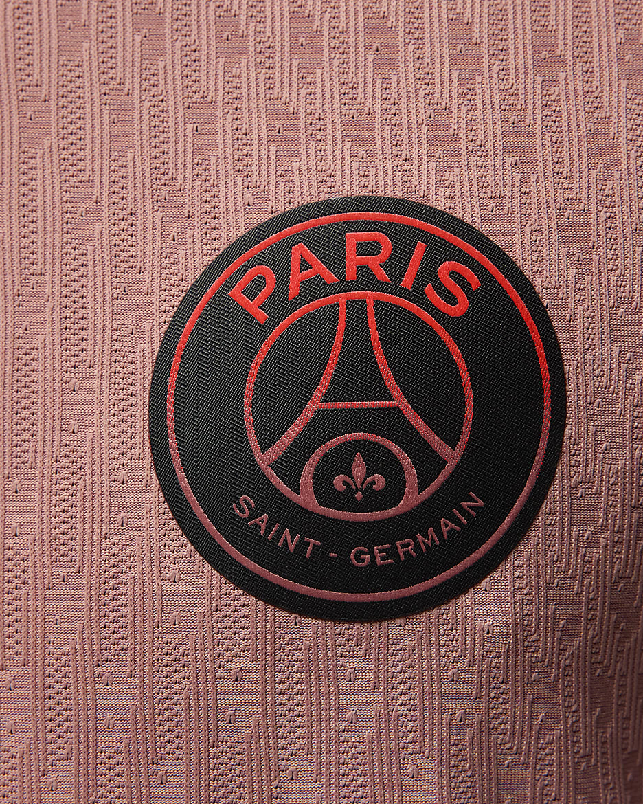 Paris Saint-Germain 2024/25 Match Third Jordan Dri-FIT ADV Authentic-Fußballtrikot (Herren) - Rust Pink/Schwarz/Schwarz