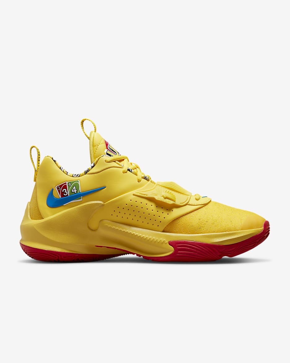 Freak 3 Basketball Shoes - Yellow Zest/White/Action Red/Black