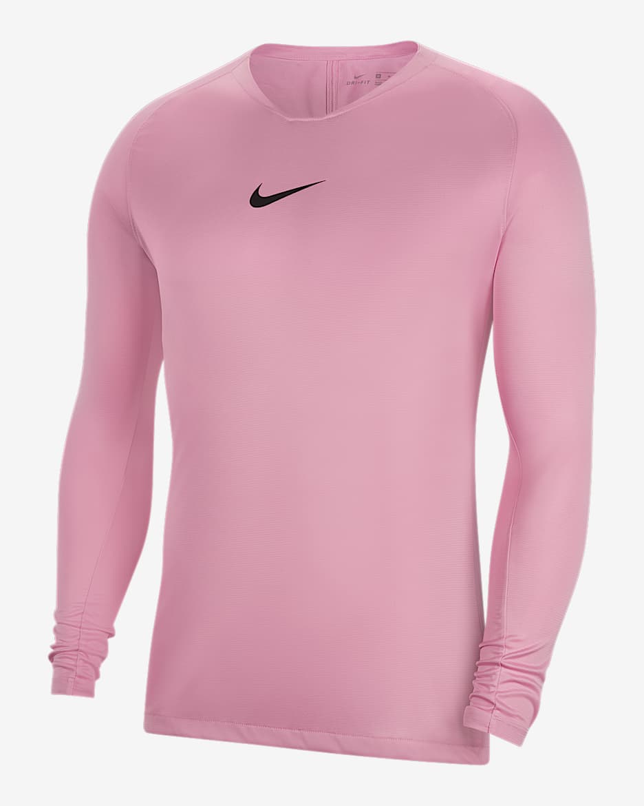 ナイキ Dri-FIT パーク ファースト レイヤー メンズ サッカーユニフォーム - ピンクライズ/ブラック
