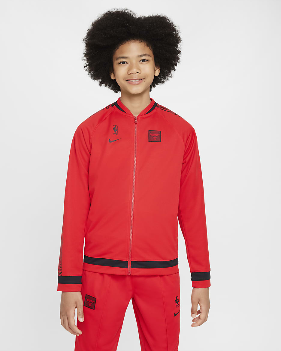 Chicago Bulls Starting 5 Courtside Older Kids' Nike Dri-FIT NBA Tracksuit - University Red