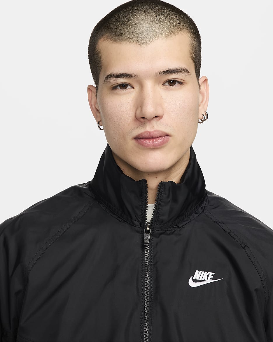 Nike Sportswear Windrunner Men's Unlined Woven Anorak - Black/White