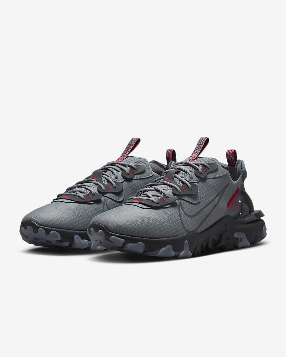 Sapatilhas Nike React Vision para homem - Cinzento Cool/Vermelho University/Anthracite