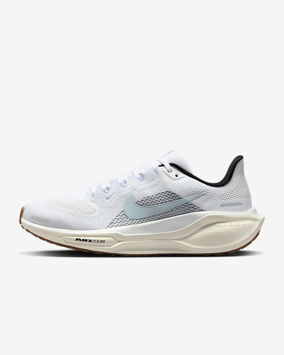 Nike Pegasus 41 Women's Road Running Shoes - White/Sail/Metallic Silver/Blue Tint
