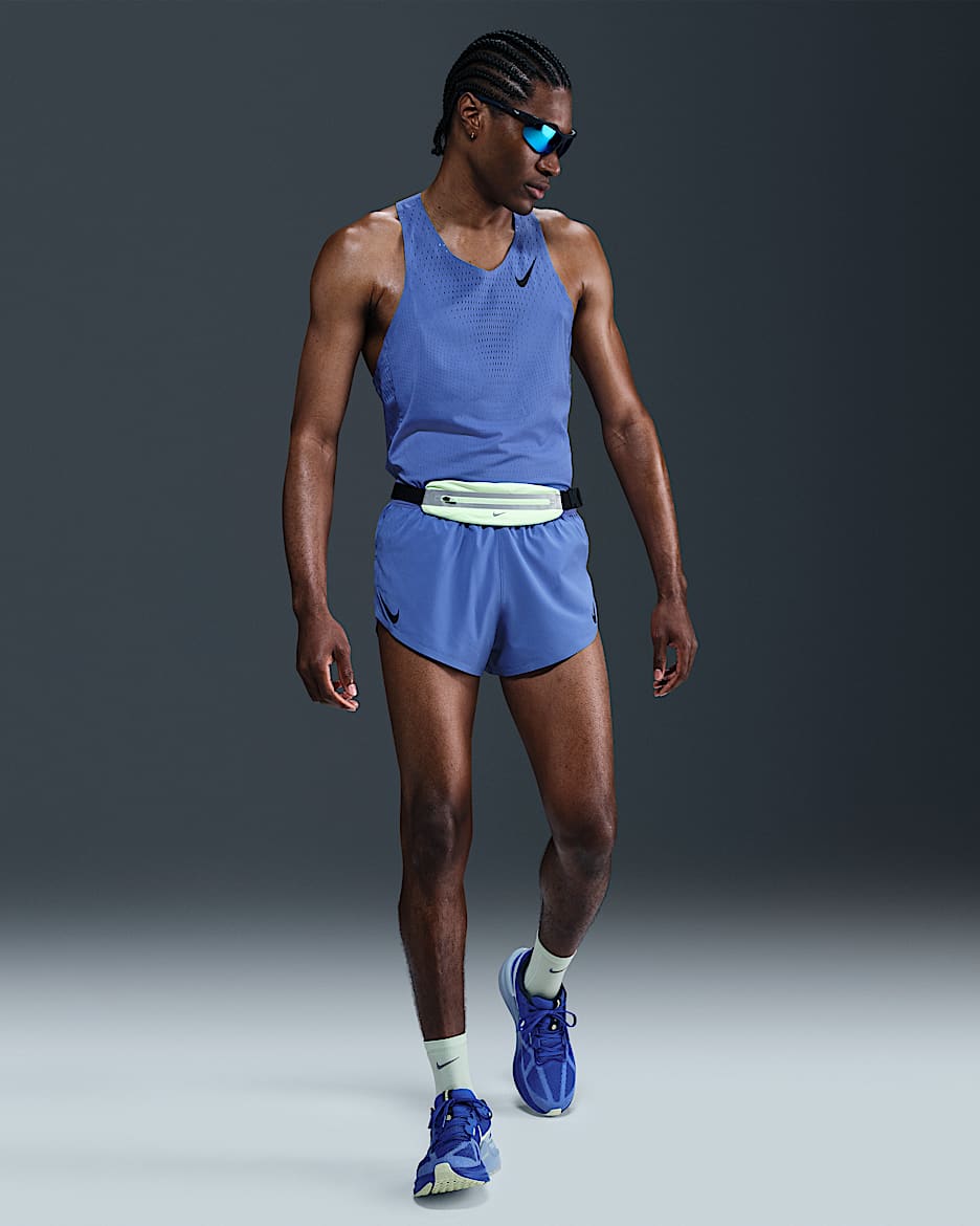 Nike AeroSwift Men's Dri-FIT ADV 5cm (approx.) Brief-Lined Running Shorts - Comet Blue/Black