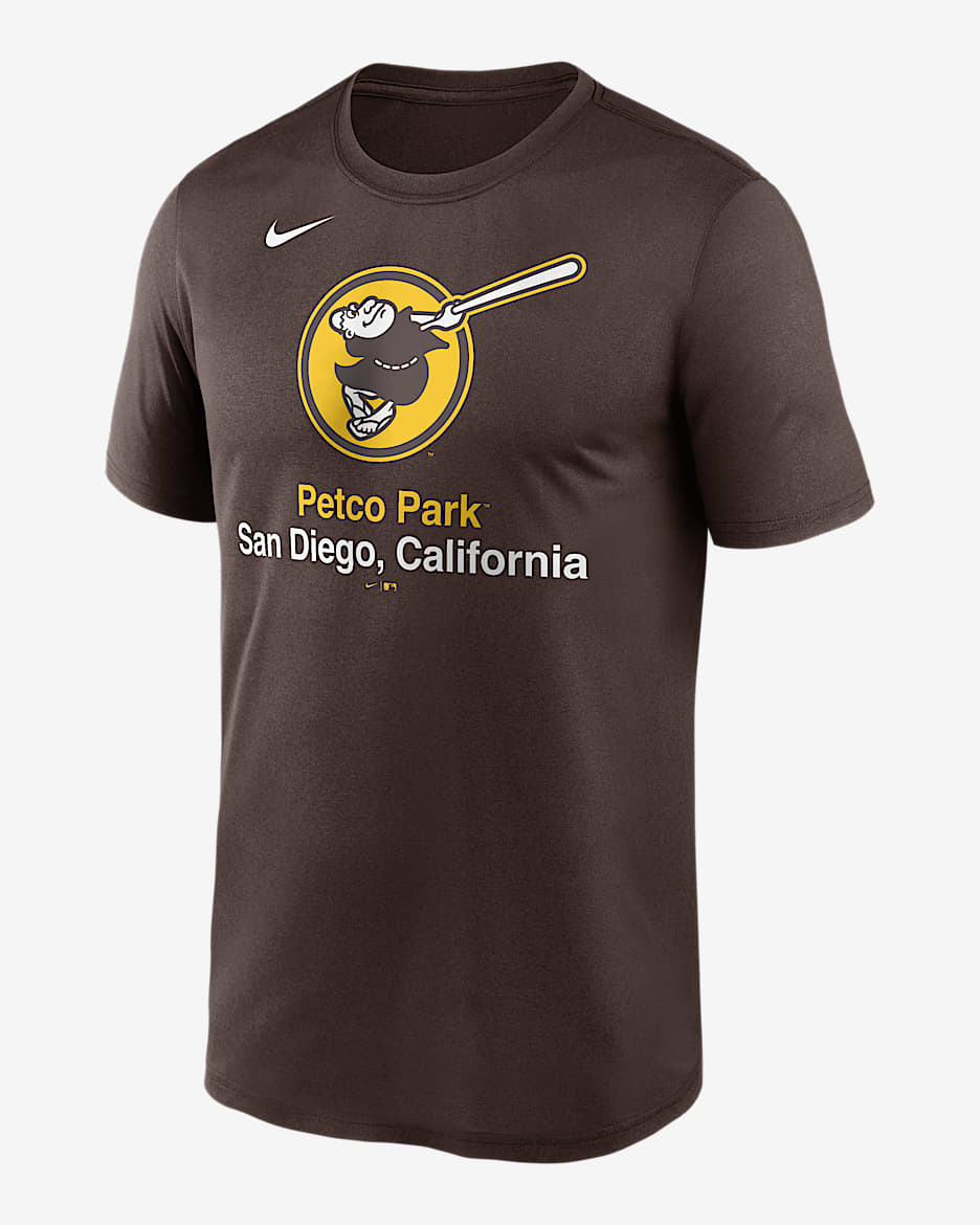 Playera Nike Dri-FIT de la MLB para hombre San Diego Padres Stadium Legend - Marrón