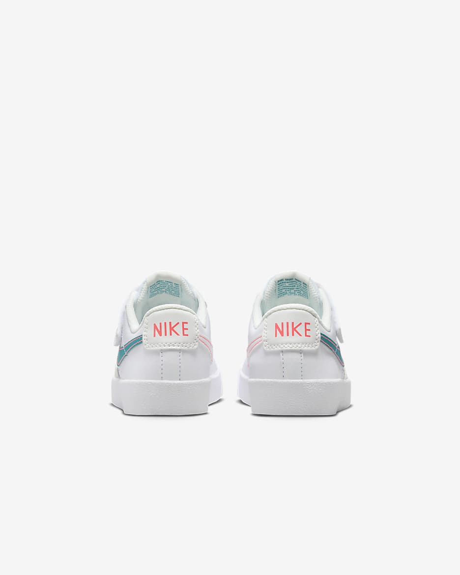 Tenis para niños de preescolar Nike Blazer Low '77 - Blanco/Blanco/Blanco cumbre/Aguamarina