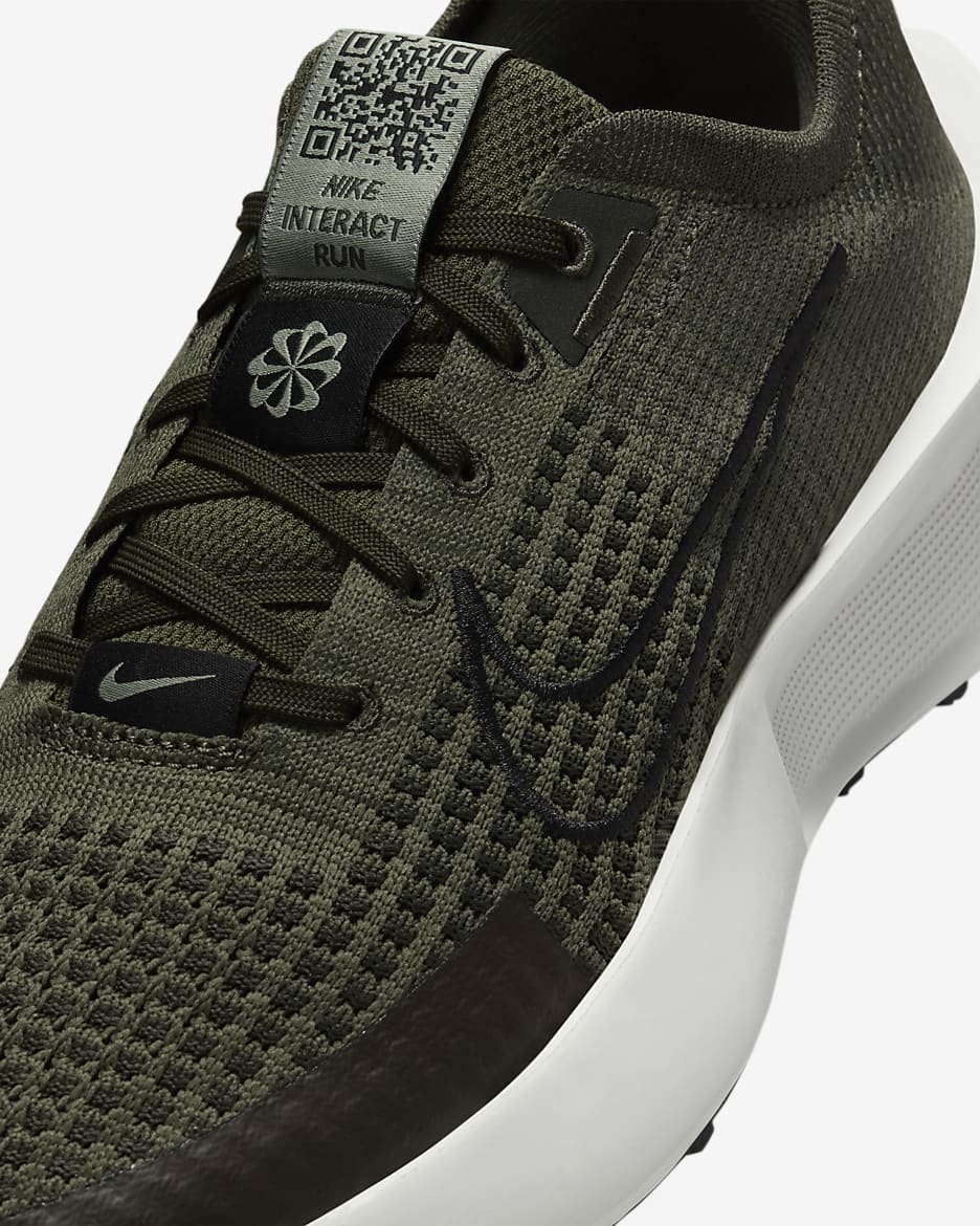 Nike Interact Run Women's Road Running Shoes - Cargo Khaki/Jade Horizon/Summit White/Black