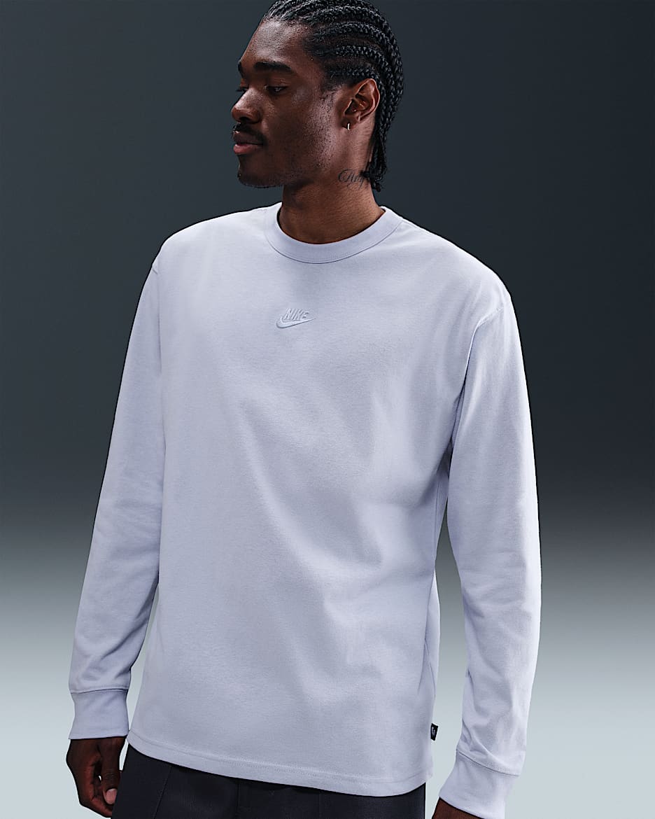 Nike Sportswear Premium Essentials Men's Long-Sleeve T-Shirt - Ghost