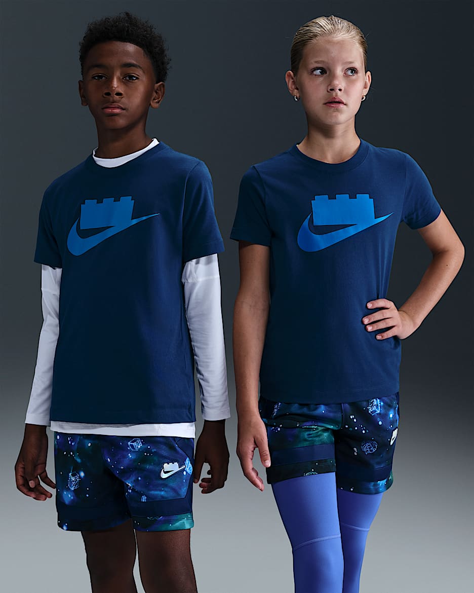 Nike x LEGO® Collection Older Kids' Logo T-Shirt - Brave Blue