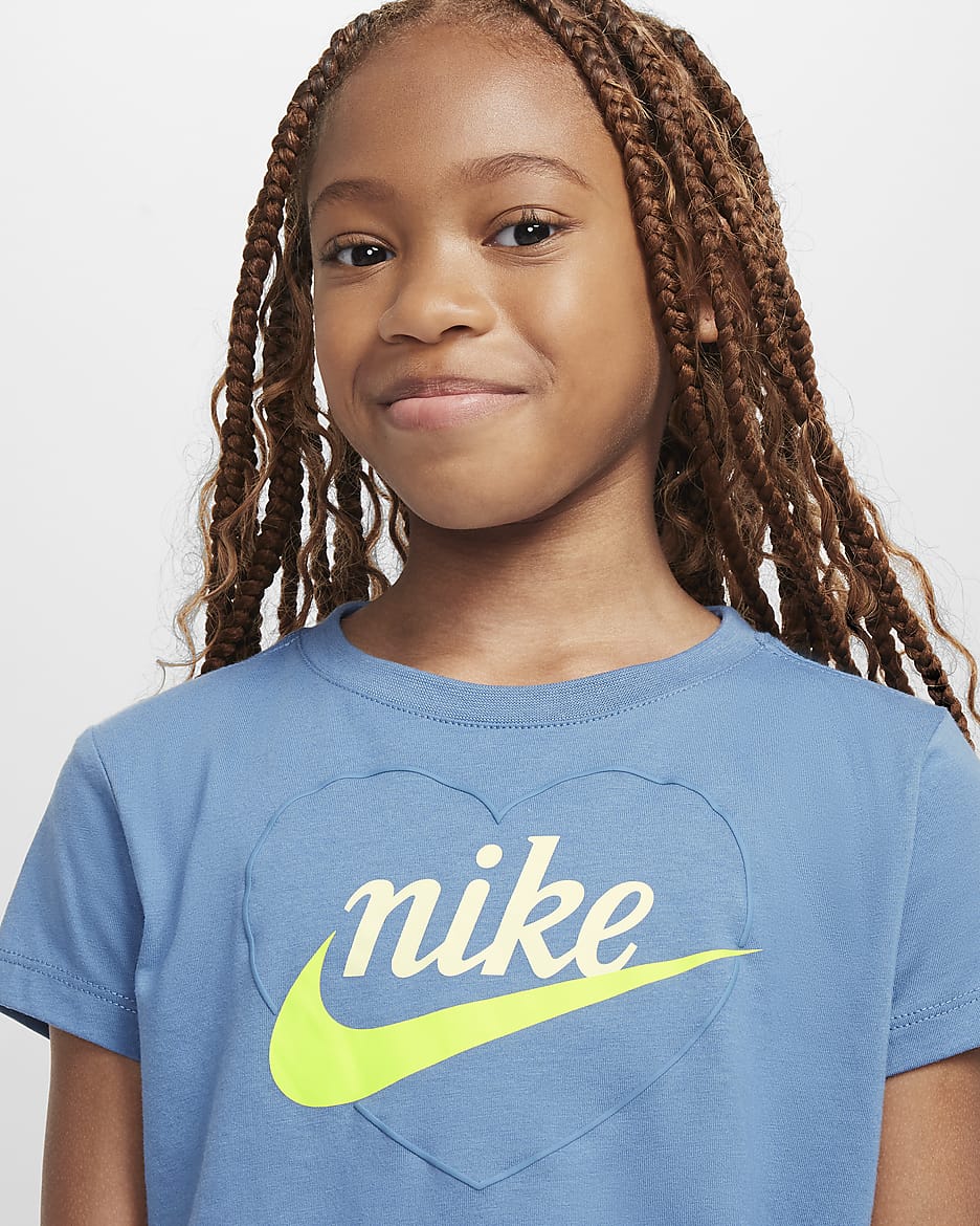 Nike New Impressions Little Kids' Heart Graphic T-Shirt - Aegean Storm