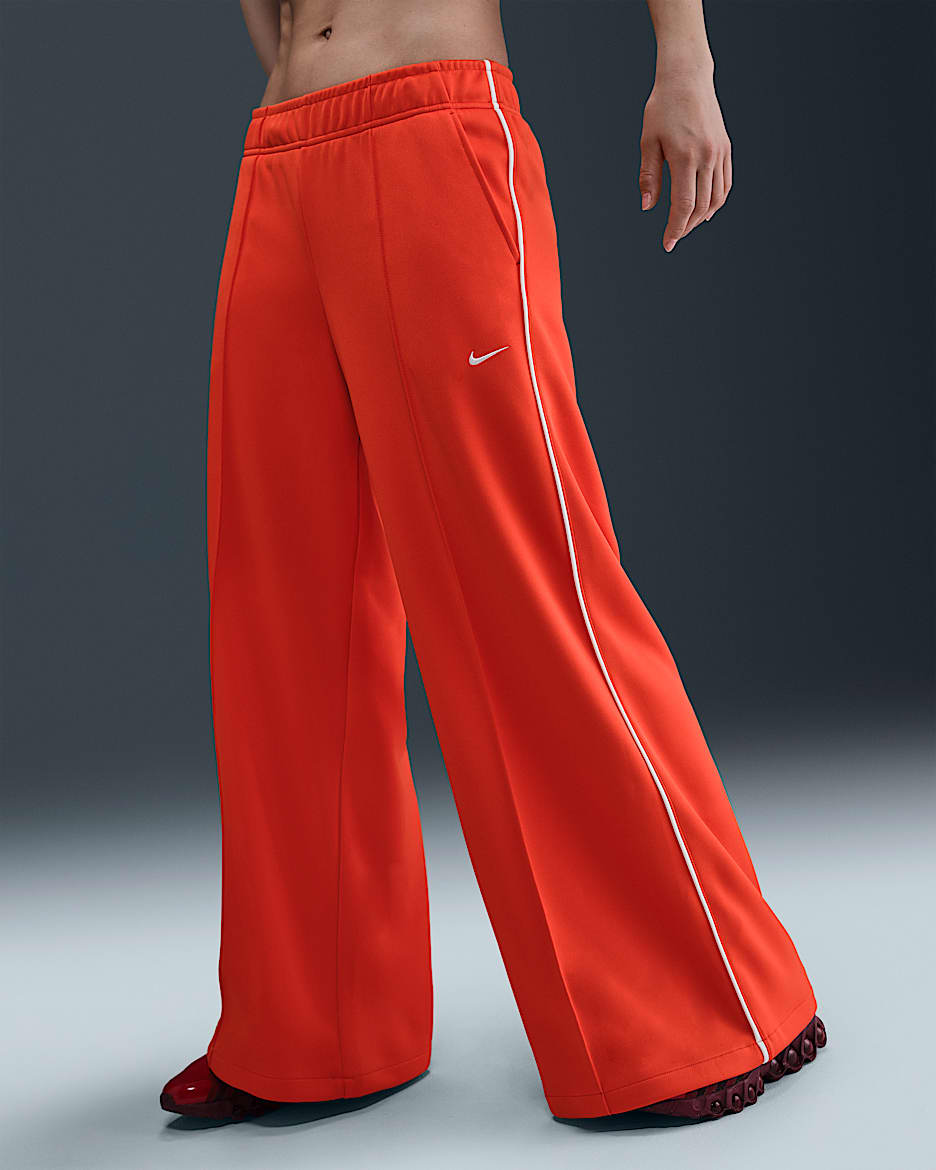 Nike Sportswear Women's Mid-Rise Wide-Leg Track Pants