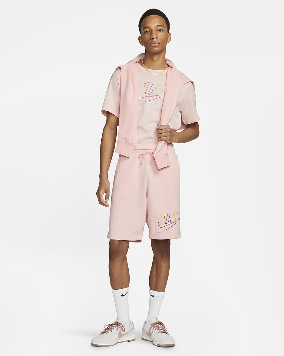 Nike Club Fleece Men's French Terry Shorts - Pink Bloom