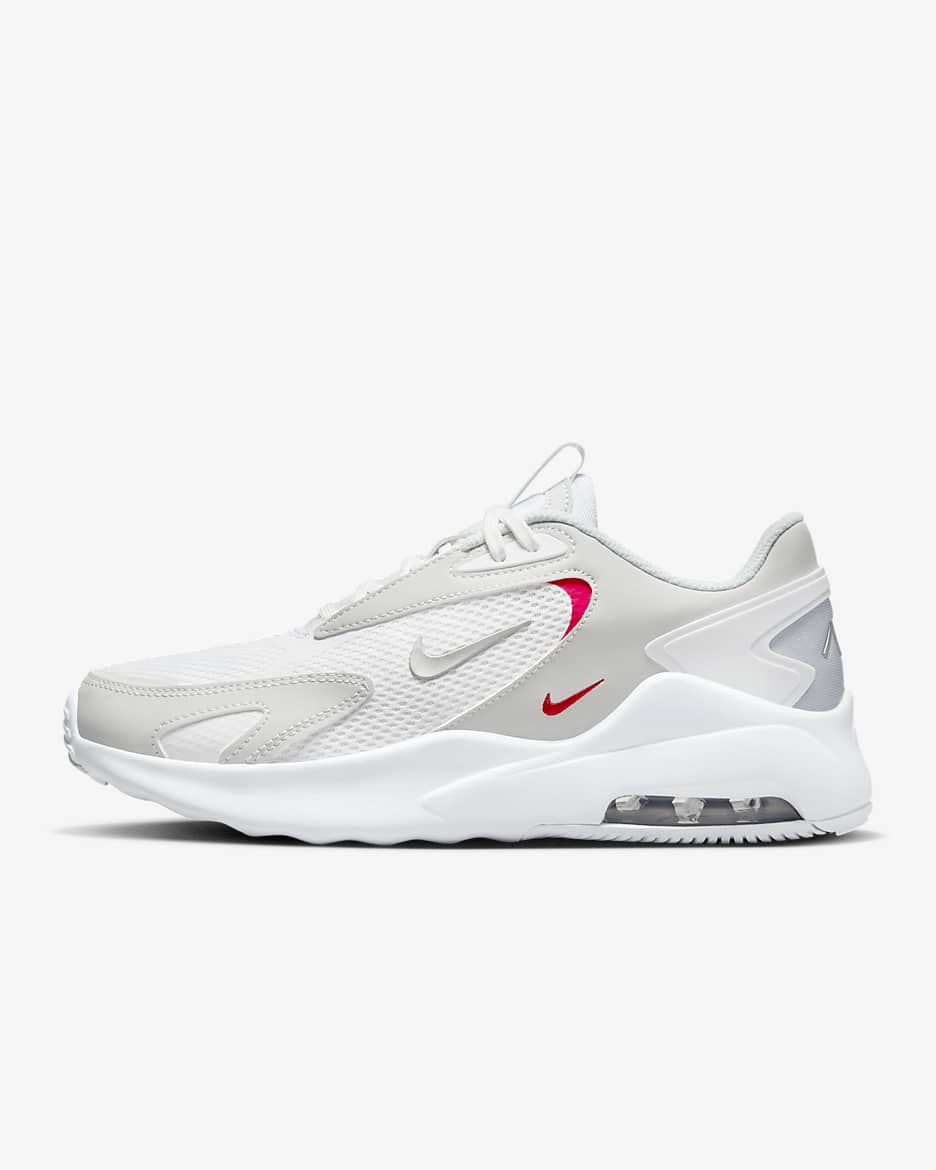 Nike Air Max Bolt 女鞋 - 白色/Siren Red/Metallic Platinum