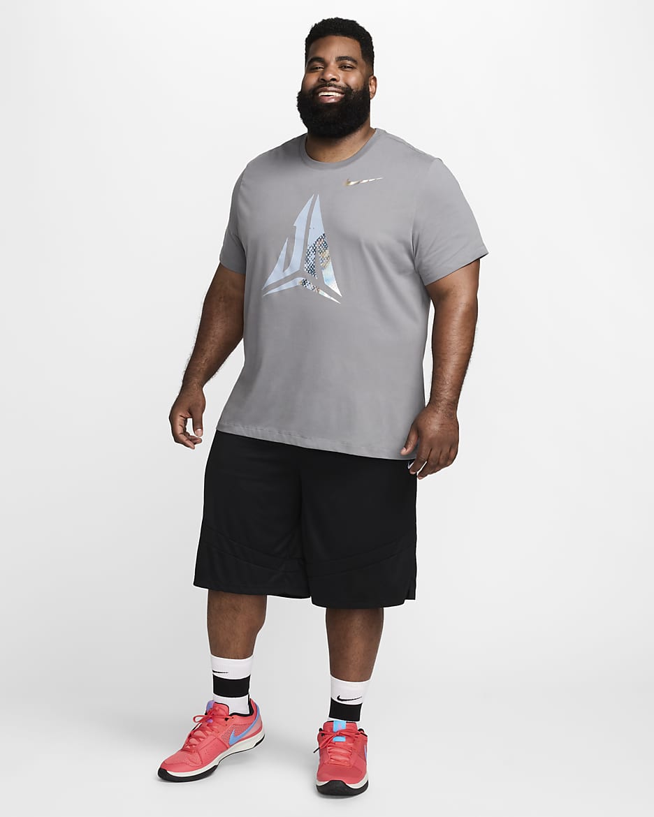 Pánské basketbalové tričko Dri-FIT Ja - Smoke Grey