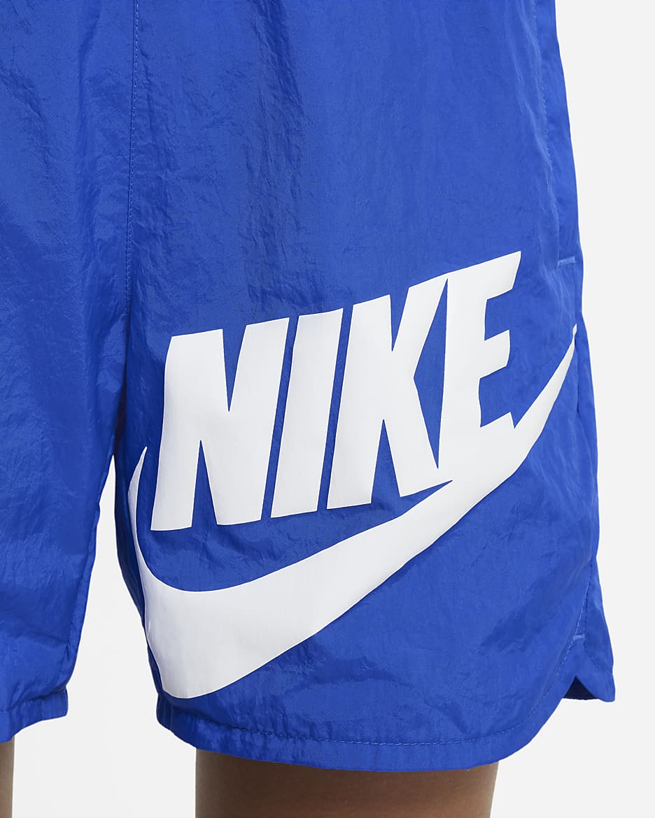 Shorts tejidos para niños talla grande Nike Sportswear - Royal juego/Blanco