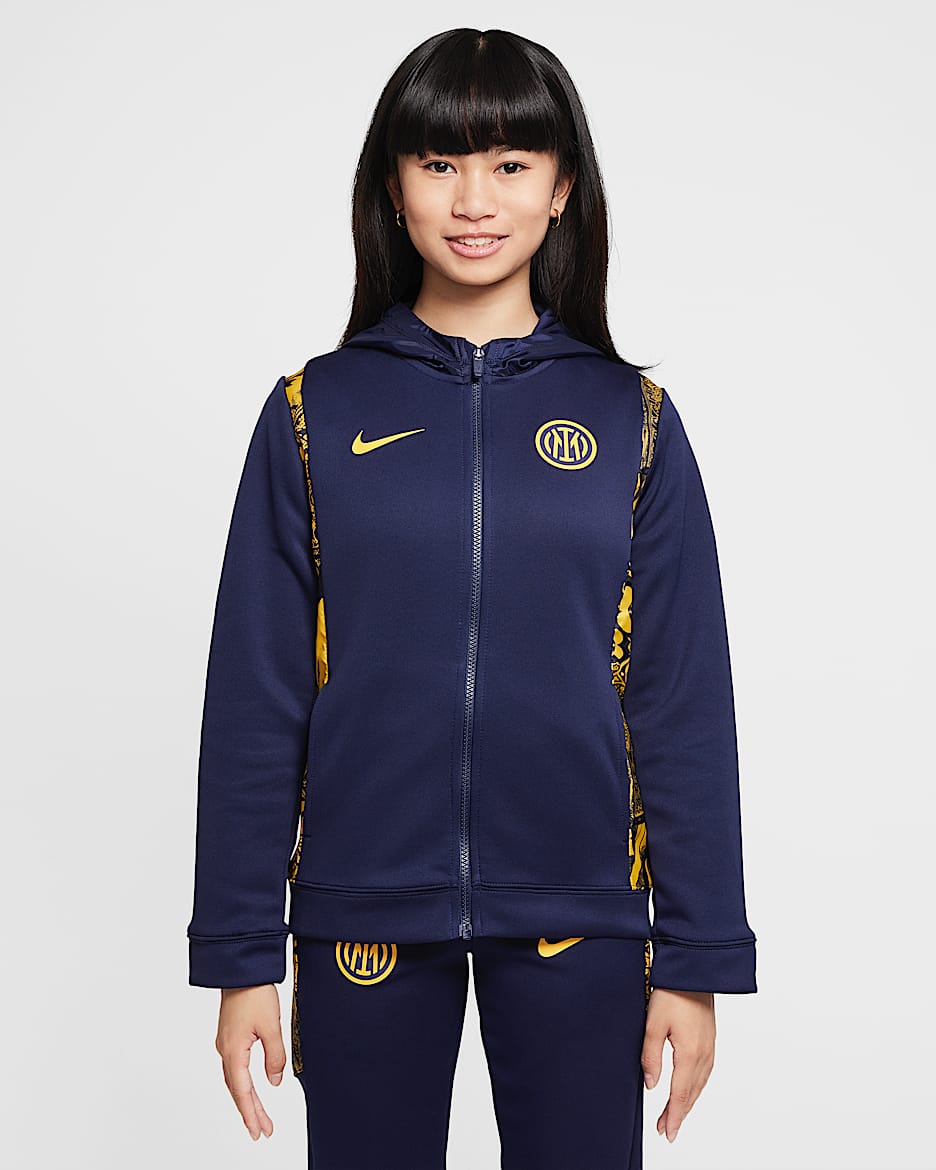 Survêtement tissé Nike Football Inter Milan 3e tenue pour ado - Blackened Blue/University Gold/University Gold