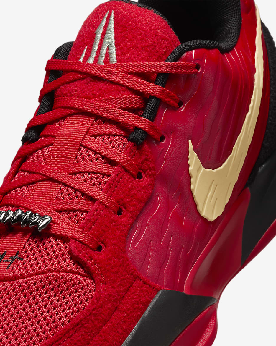 Ja 2 "Nightmare" Basketball Shoes - University Red/Black/Jade Horizon/Celestial Gold