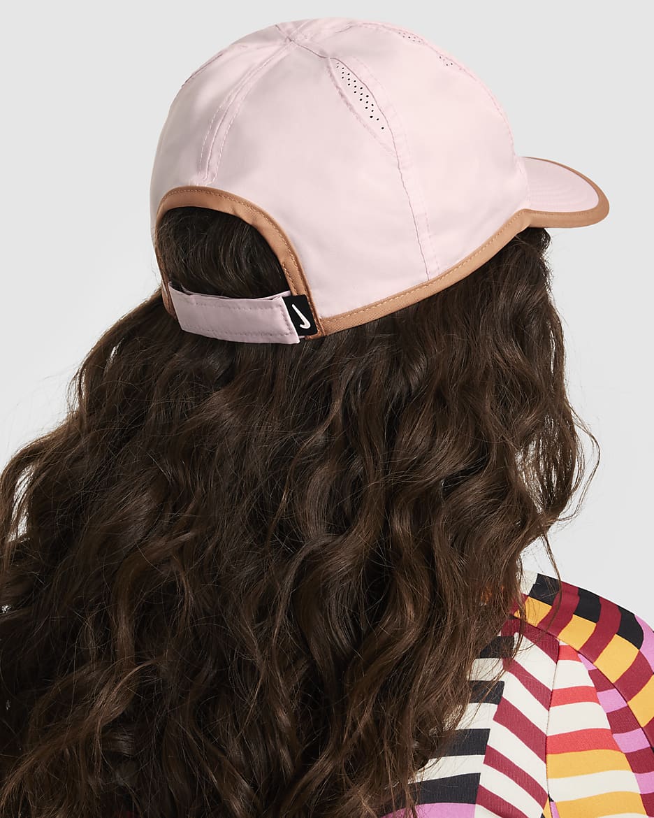 Gorra ligera desestructurada para niños Nike Dri-FIT Club - Espuma rosa/Rosa tierra/Rosa tierra