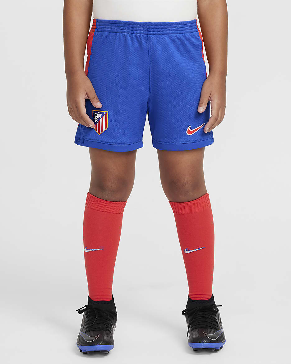 Atlético Madrid 2024/25 Stadium Home Younger Kids' Nike Football Replica 3-Piece Kit - Hyper Royal/Light Crimson/White