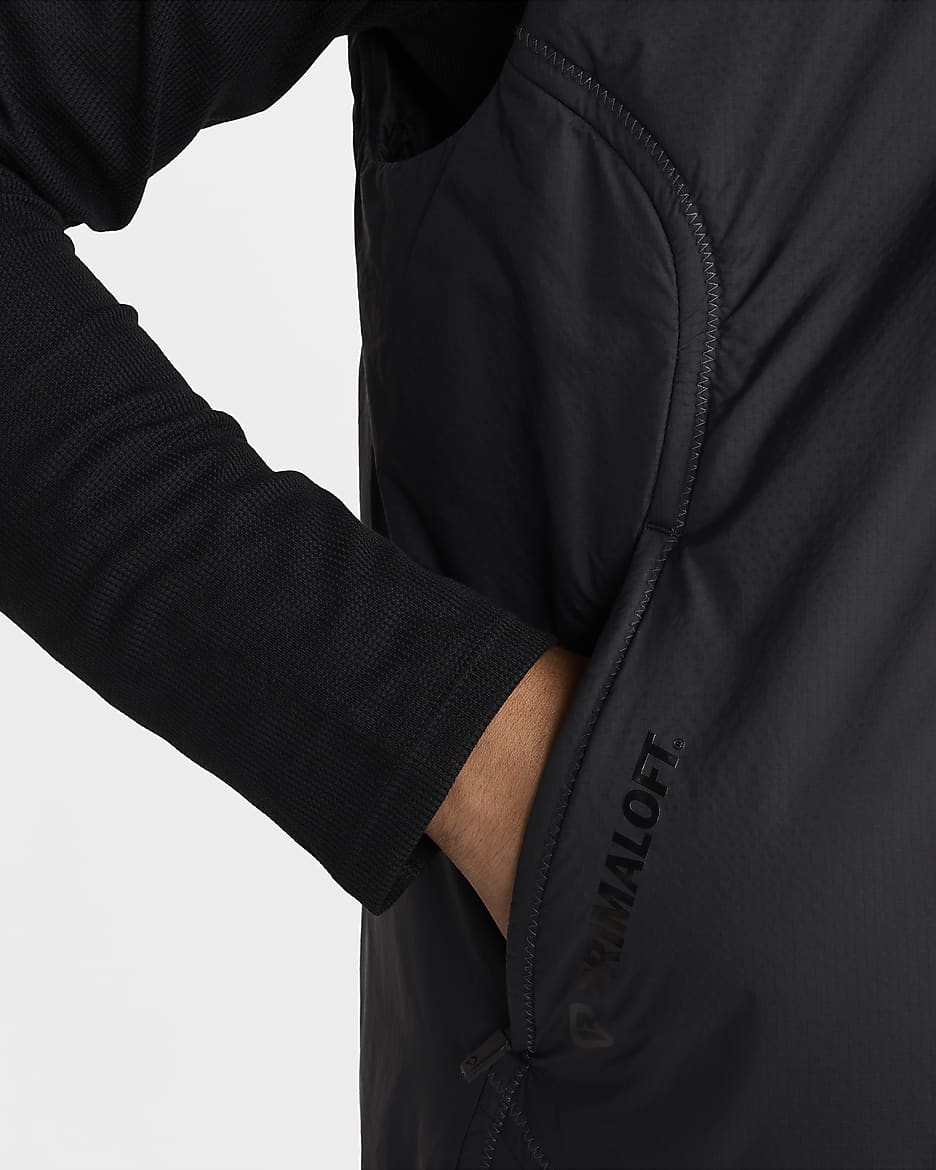 Veste de running sans manches Therma-FIT Nike Trail PrimaLoft® pour homme - Noir/Summit White