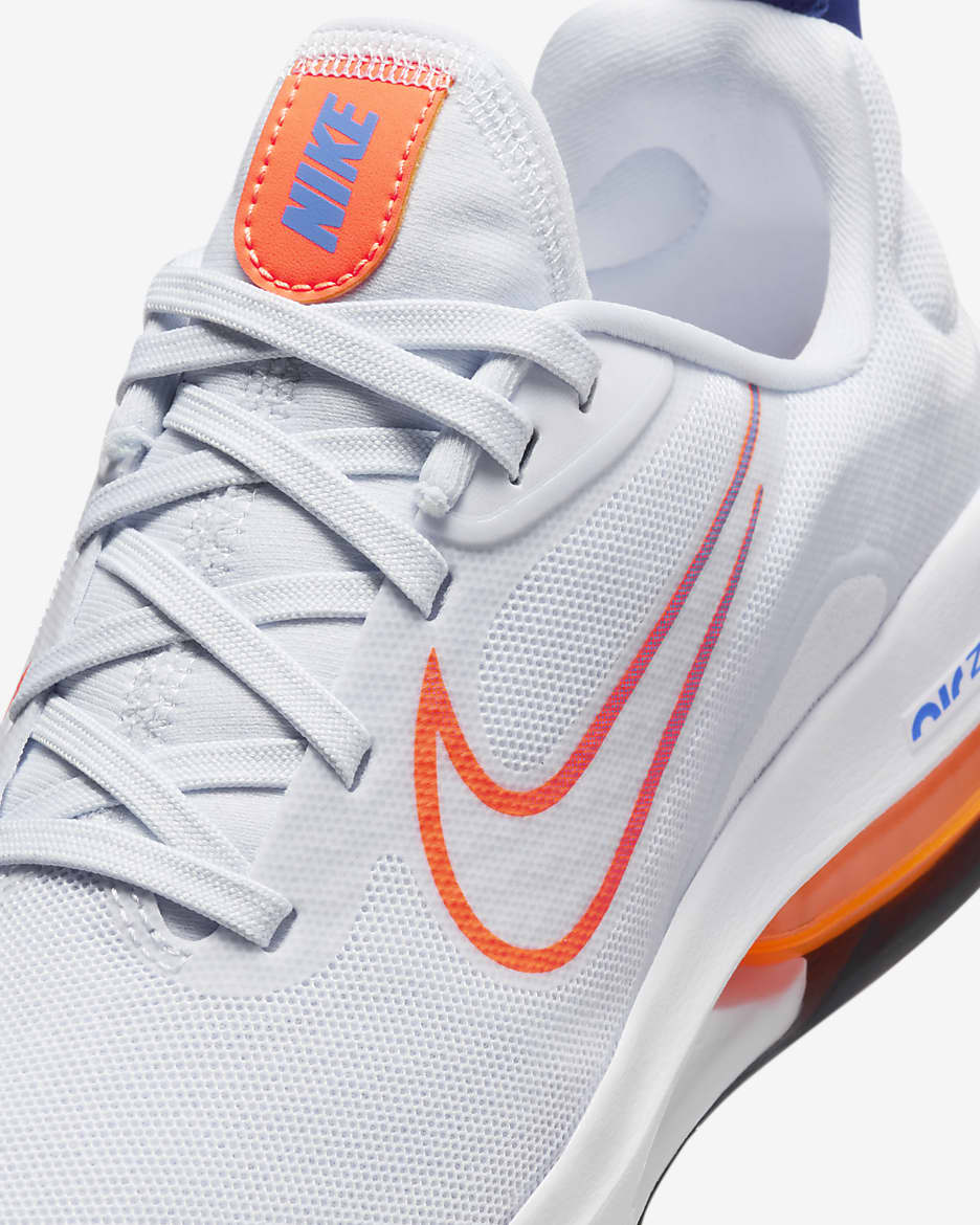 Nike Air Zoom Arcadia 2 Older Kids' Road Running Shoes - Football Grey/Astronomy Blue/Black/Total Orange