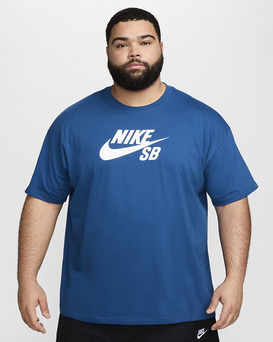 Nike SB Men's Logo Skate T-Shirt - Court Blue