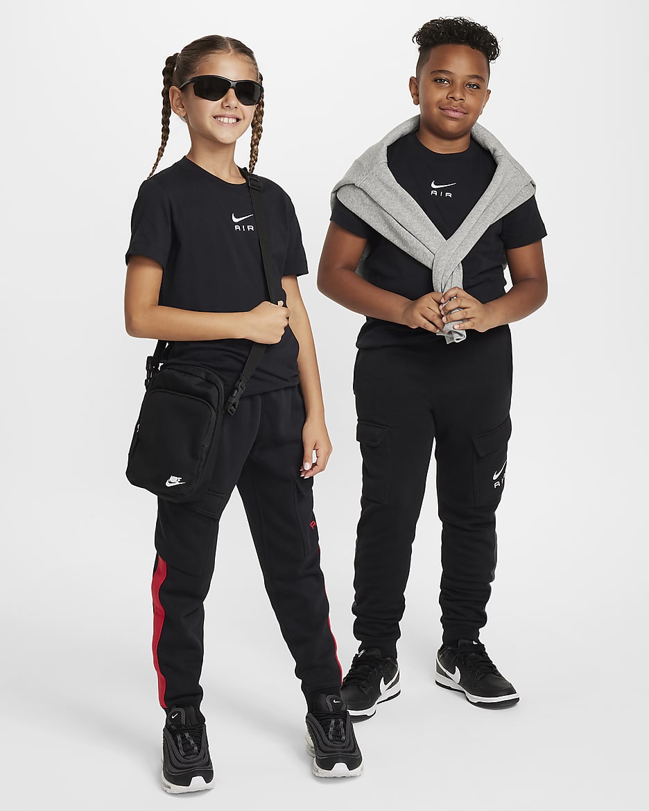 Nike Air T-Shirt für ältere Kinder - Schwarz