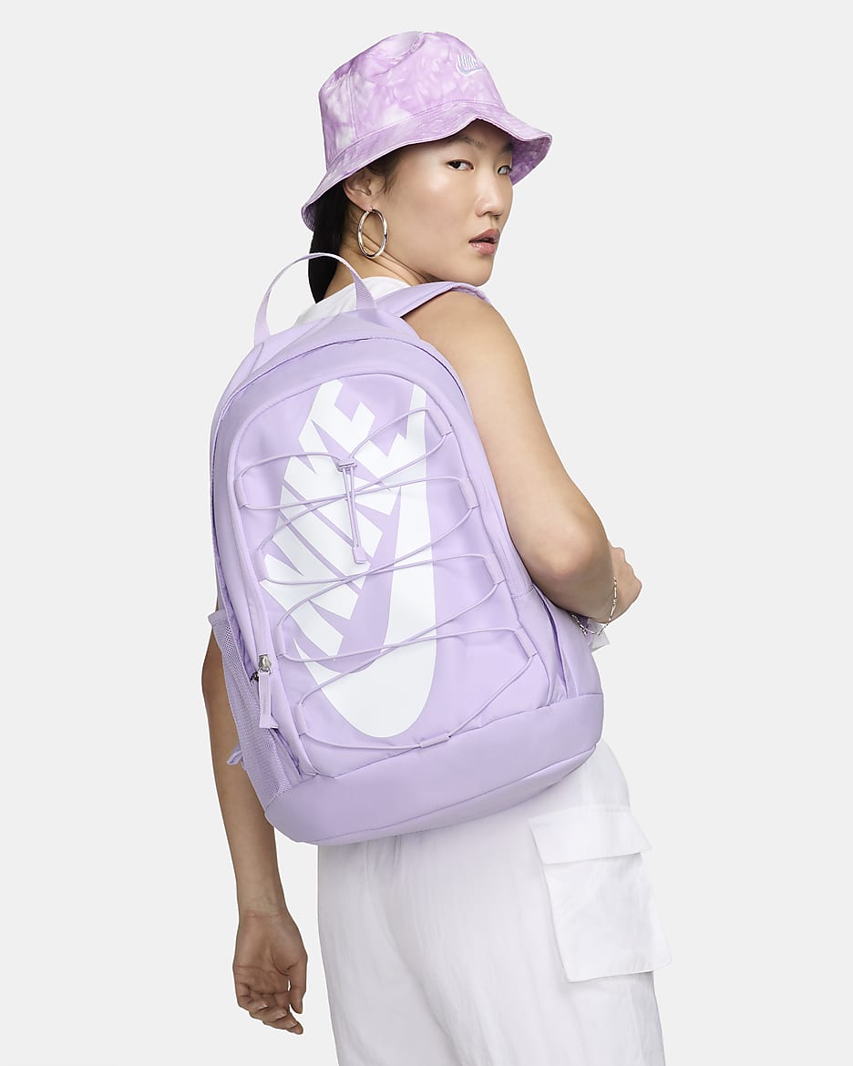 Mochila Nike Hayward (26 L) - Flor de lila/Flor de lila/Blanco